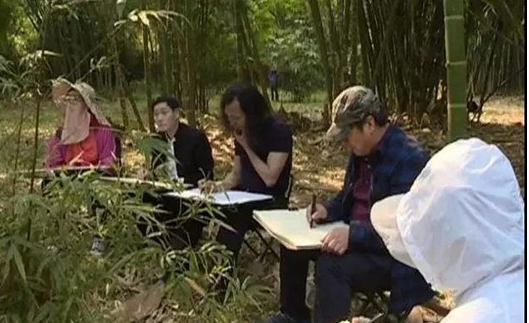 数百名书画家云集植物园写生采风，张晖教授受访盛赞版纳风情 