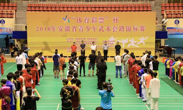 2018年安徽省青少年武术套路锦标赛在淮北市体育馆隆重开幕