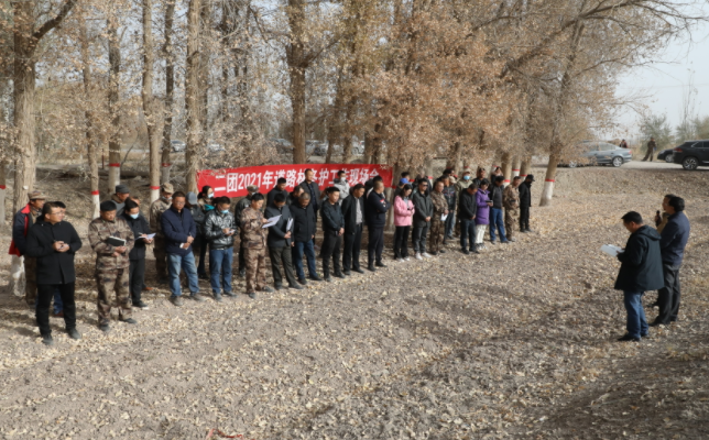 新疆兵团二团强化树木冬季管护确保无害化越冬